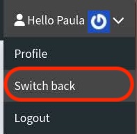switch back button